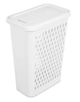 Slim Sterilite 62L Laundry Hamper White With Hinged Lid - LAUNDRY - Hampers - Soko and Co