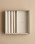 Atelier Stacking Jewellery Tray Set with Lid Sage - WARDROBE - Jewellery Storage - Soko and Co