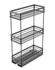 3 Tier Base-Mounted Pull-Out Spice Rack Black - KITCHEN - Shelves and Racks - Soko and Co