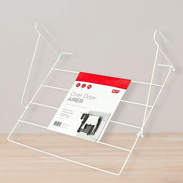 5 Rail Over Door Clothes Airer White