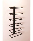 6 Bottle Wall Mounted Wine Rack Matte Black - WINE - Wine Racks - Soko and Co