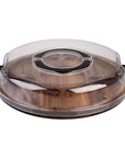 Acacia Wood 5 Compartment Round Grazing Platter With Lid - LIFESTYLE - Picnic - Soko and Co