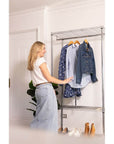 Adjustable Heavy Duty Wardrobe Shelving Unit 90cm - WARDROBE - Garment Racks - Soko and Co