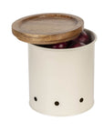 Aria Rustic Vegetable Storage Container Metal and Acacia - KITCHEN - Food Containers - Soko and Co