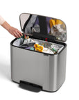 Brabantia 36L Bo Kitchen Rubbish Pedal Bin Matte Steel - KITCHEN - Bins - Soko and Co