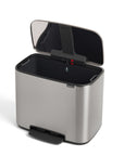Brabantia 36L Bo Kitchen Rubbish Pedal Bin Matte Steel - KITCHEN - Bins - Soko and Co