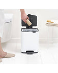 Brabantia Bo Pedal Bin 7L White - KITCHEN - Bins - Soko and Co