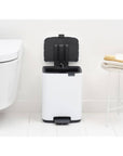 Brabantia Bo Pedal Bin 7L White - KITCHEN - Bins - Soko and Co