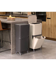 Brabantia SortUp Recycle Bin Hi 20 + 25L Sand - KITCHEN - Bins - Soko and Co