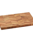 Chevron Acacia Chopping Board with Juice Canals Medium - KITCHEN - Entertaining - Soko and Co