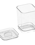Clear Cotton Swab Container - BATHROOM - Makeup Storage - Soko and Co