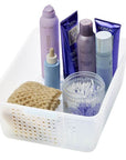 Clear Medium Bathroom Basket Frost White - BATHROOM - Makeup Storage - Soko and Co