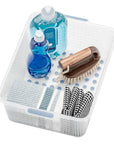 Clear Medium Bathroom Basket Frost White - BATHROOM - Makeup Storage - Soko and Co