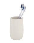 Fablo Ceramic Tumbler Cream - BATHROOM - Toothbrush Holders - Soko and Co