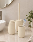 Fablo 3 Piece Ceramic Bathroom Accessories Set Cream