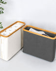Fabric Toilet Roll Storage Basket Grey - BATHROOM - Toilet Roll Holders - Soko and Co