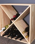 Florence 4 Section Pine Wine Rack - WINE - Wine Racks - Soko and Co