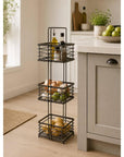 Gunmetal 3 Tier Freestanding Organiser - BATHROOM - Shower Caddies - Soko and Co