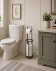 Gunmetal Toilet Roll Holder & Caddy - BATHROOM - Toilet Roll Holders - Soko and Co