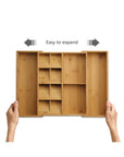 Joseph Joseph Expandable Bamboo Cutlery and Utensil Organiser - KITCHEN - Cutlery Trays - Soko and Co