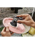 Joseph Joseph SinkTech Soap-Dispensing Palm Brush With Stand - KITCHEN - Sink - Soko and Co