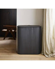 Joseph Joseph Tota Luxe 90L Twin Divided Laundry Basket Black - LAUNDRY - Hampers - Soko and Co