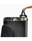 Joseph Joseph Tota Trio Luxe 90L Divided Laundry Basket Black - LAUNDRY - Hampers - Soko and Co