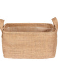 Juna Jute Storage Basket with Lining - HOME STORAGE - Baskets and Totes - Soko and Co