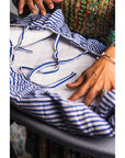Large Ironing Board Cover Navy Stripe - LAUNDRY - Ironing Board Covers - Soko and Co