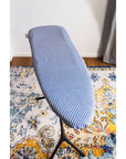 Medium Provincial Stripe Linen Ironing Board Cover Black - LAUNDRY - Ironing Board Covers - Soko and Co