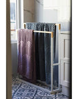 Limited Edition Wide Towel Rack Pine and Matte White - BATHROOM - Towel Racks - Soko and Co