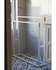 Limited Edition Wide Towel Rack Pine and Matte White - BATHROOM - Towel Racks - Soko and Co