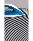 Large Provincial Stripe Linen Ironing Board Cover Black - LAUNDRY - Ironing Board Covers - Soko and Co