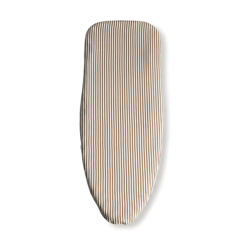 Large Provincial Stripe Linen Ironing Board Cover Stone