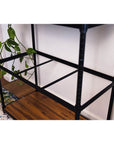 Onyx 3 Tier 90cm Wide Freestanding Shelving Unit Black - HOME STORAGE - Shelves and Cabinets - Soko and Co
