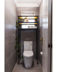 Onyx 3 Tier Over Laundry Machine Shelving Unit Black - HOME STORAGE - Shelves and Cabinets - Soko and Co