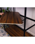 Onyx 4 Tier 90cm Wide Freestanding Shelving Unit Tall Black - HOME STORAGE - Shelves and Cabinets - Soko and Co