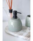 Osteto 3 Piece Ceramic Bathroom Accessories Set Seafoam - BATHROOM - Bathroom Accessory Sets - Soko and Co