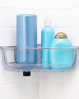 OXO StrongHold Suction Corner Shower Basket - BATHROOM - Suction - Soko and Co