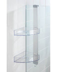 Prima 2 Tier Over Door Corner Shower Caddy - BATHROOM - Shower Caddies - Soko and Co