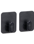 Prima Adhesive Wall Hooks Black 2 Pack - BATHROOM - Suction - Soko and Co