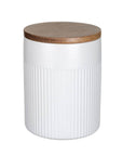 Refia 1.1L Canister White - BATHROOM - Makeup Storage - Soko and Co