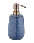 Sirmione Ceramic Soap Dispenser Reactive Blue - BATHROOM - Soap Dispensers and Trays - Soko and Co