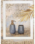 Sirmione Ceramic Soap Dispenser Slate - BATHROOM - Soap Dispensers and Trays - Soko and Co