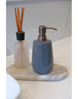 Sirmione Ceramic Soap Dispenser Slate - BATHROOM - Soap Dispensers and Trays - Soko and Co