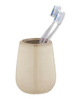 Sirmione Ceramic Tumbler Latte - BATHROOM - Toothbrush Holders - Soko and Co