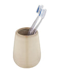 Sirmione Ceramic Tumbler Latte - BATHROOM - Toothbrush Holders - Soko and Co