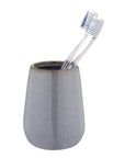 Sirmione Ceramic Tumbler Slate - BATHROOM - Toothbrush Holders - Soko and Co