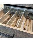 Soko Utensil Tray Grey 4-Section - KITCHEN - Cutlery Trays - Soko and Co