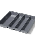 Soko Utensil Tray Grey 4-Section - KITCHEN - Cutlery Trays - Soko and Co